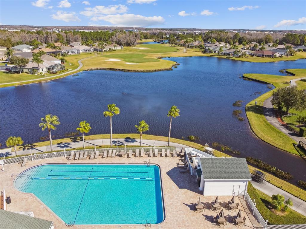 12202 Aaron Terrace Trinity, FL 34655 - Photo 38 of 41 a view of a swimming pool with an ocean view