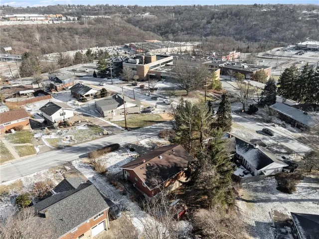 an aerial view of multiple house