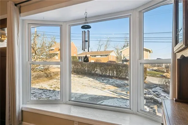 a view of a room and window