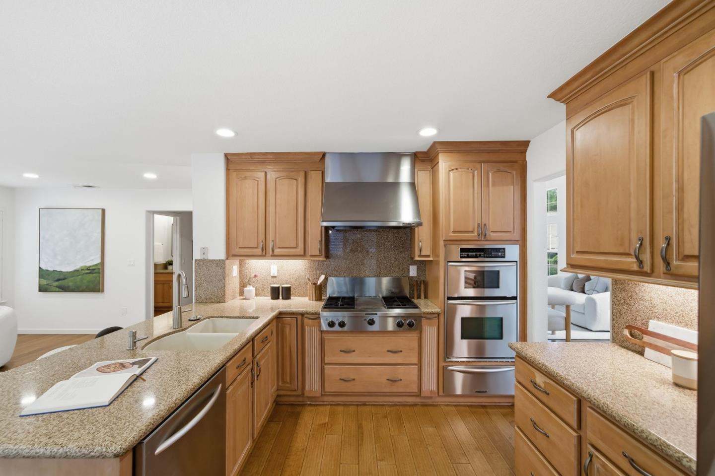 375 Montevideo Circle Fremont, CA 94539 - Photo 15 of 45 a kitchen with a sink stove and cabinets
