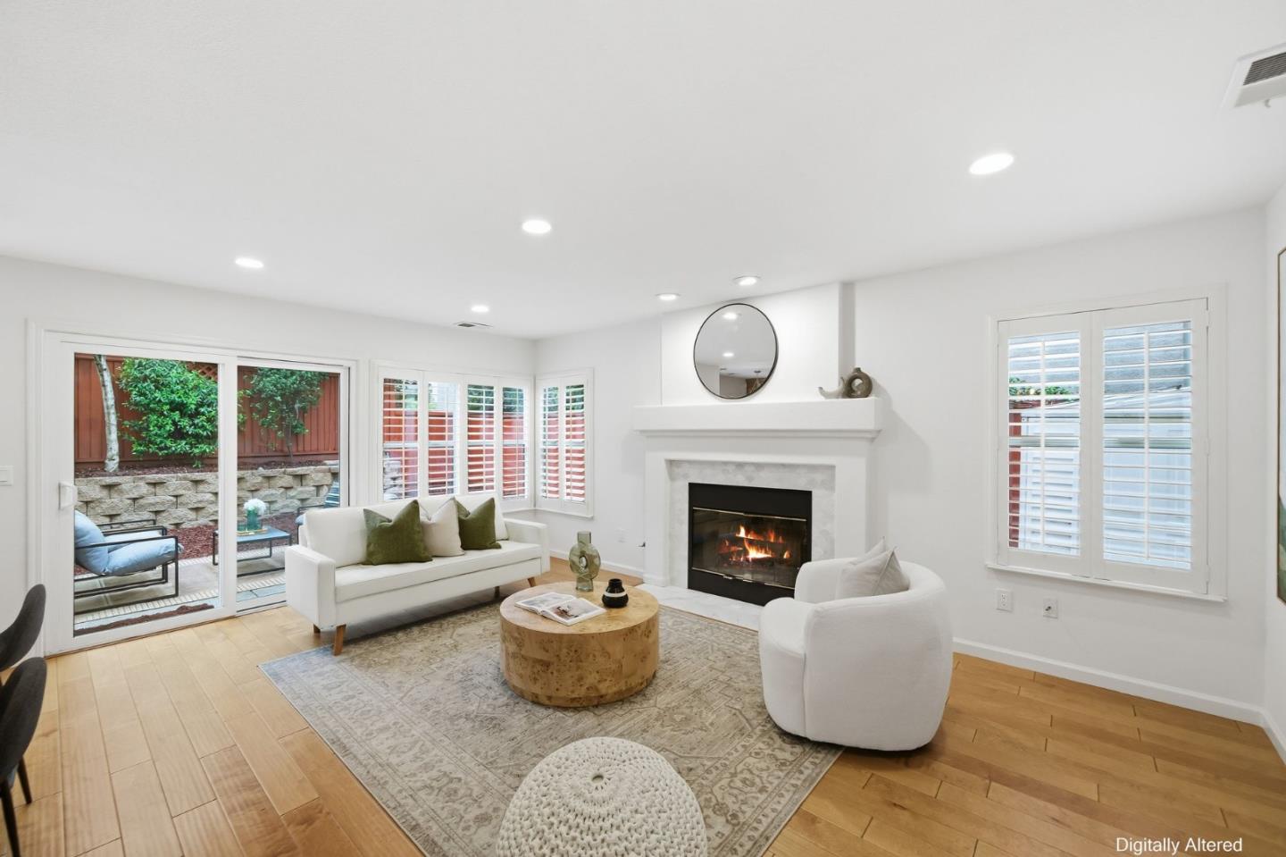 375 Montevideo Circle Fremont, CA 94539 - Photo 18 of 45 a living room with furniture and a fireplace