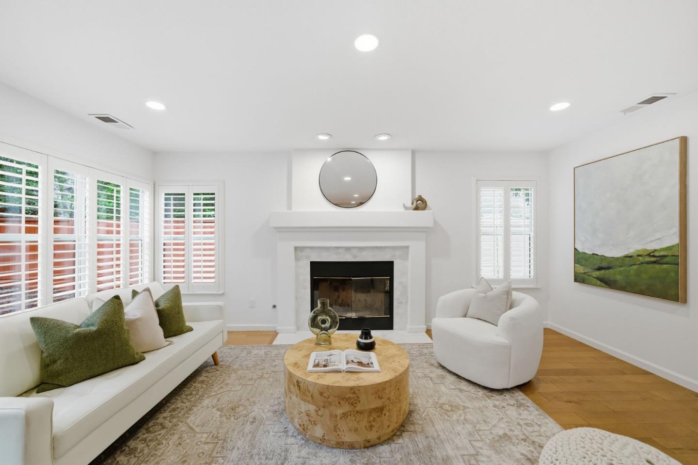 375 Montevideo Circle Fremont, CA 94539 - Photo 19 of 45 a living room with furniture and a fireplace