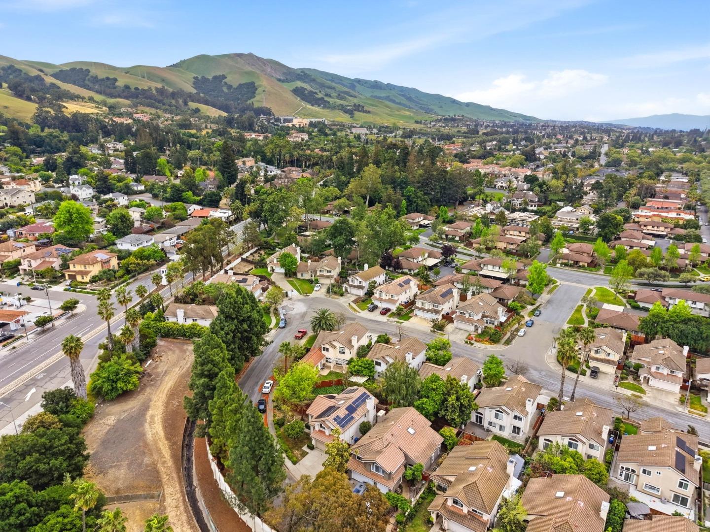 375 Montevideo Circle Fremont, CA 94539 - Photo 40 of 45 an aerial view of a residential houses and city street