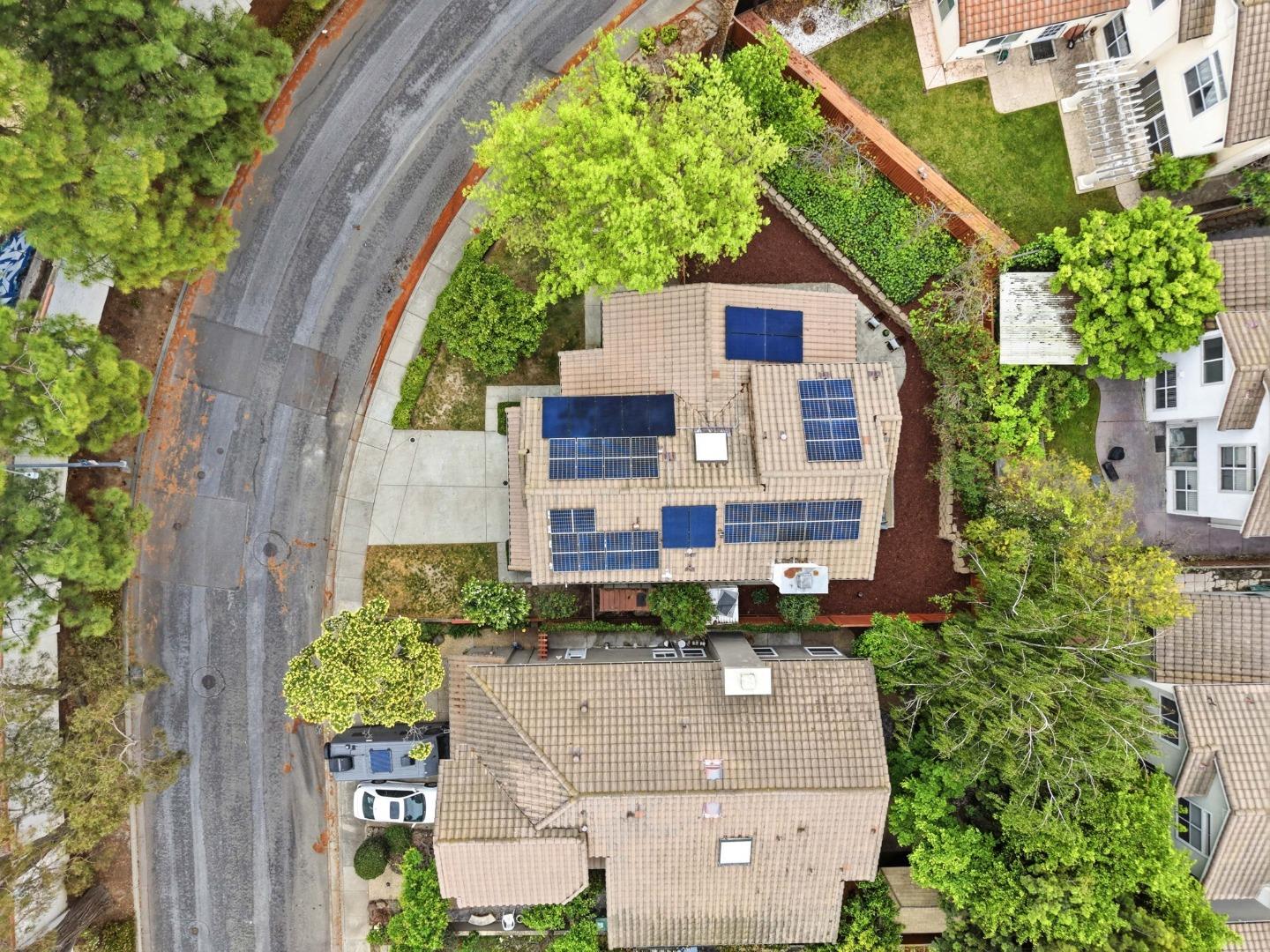375 Montevideo Circle Fremont, CA 94539 - Photo 41 of 45 an aerial view of a house with a yard