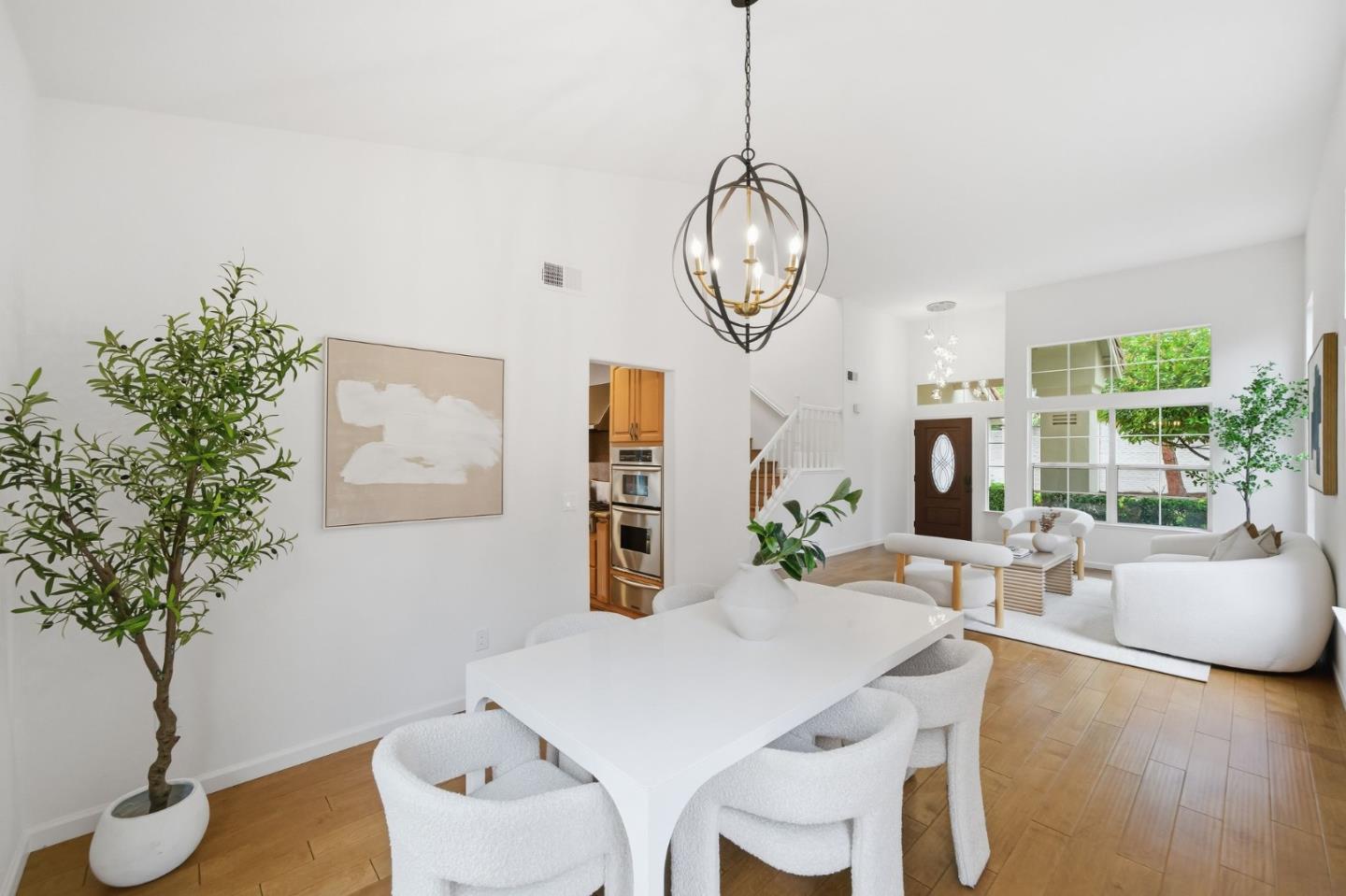 375 Montevideo Circle Fremont, CA 94539 - Photo 10 of 45 a view of a dining room with furniture window and wooden floor