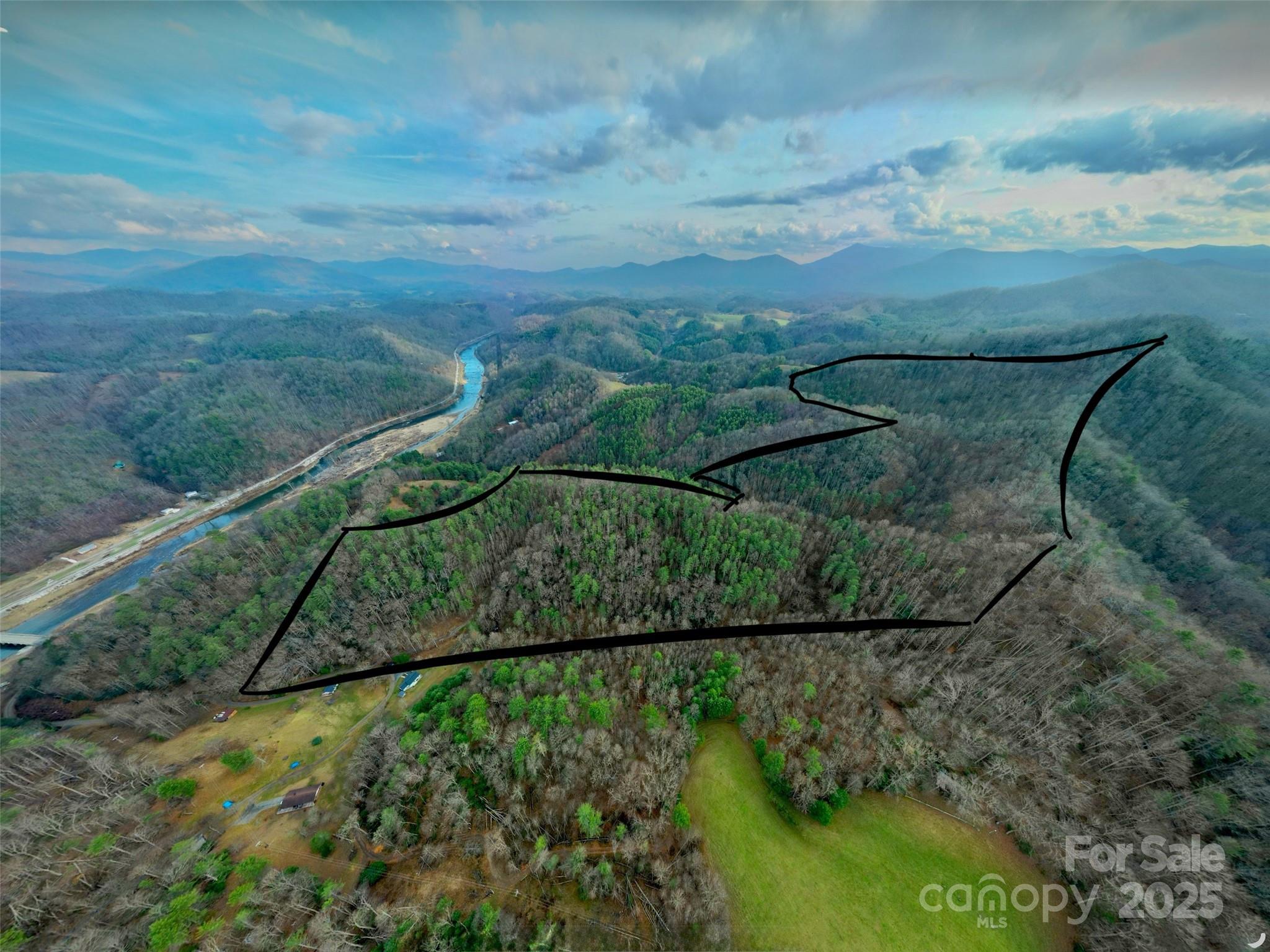295 Bennett Branch Road Green Mountain, NC 28740 - Photo 7 of 19 a view of a yard