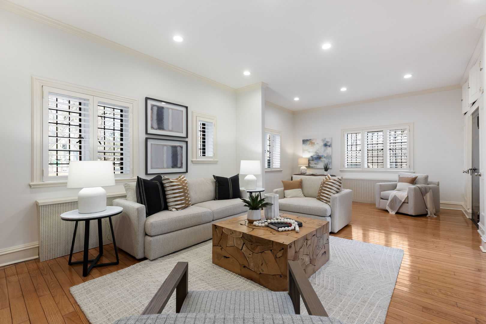 1650 Green Bay Road Lake Bluff, IL 60044 - Photo 26 of 63 a living room with furniture wooden floor and a window