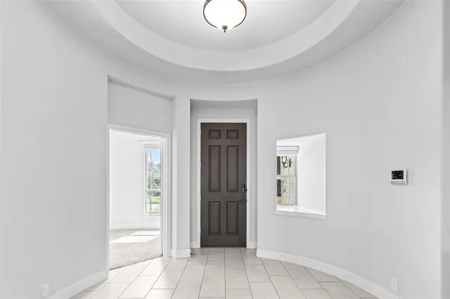 an empty room with closet