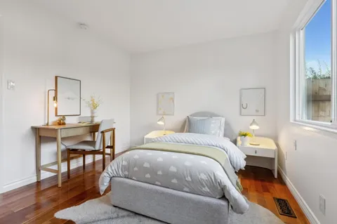 a front view of a house with a patio