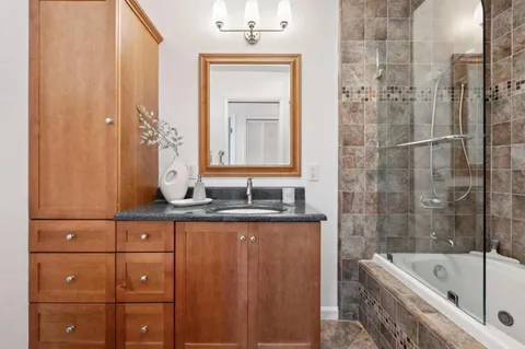 a view of lake from balcony