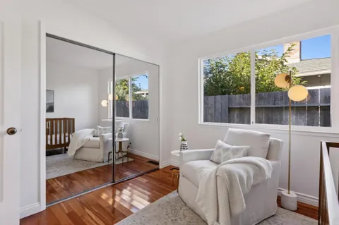 a view of outdoor space with seating space