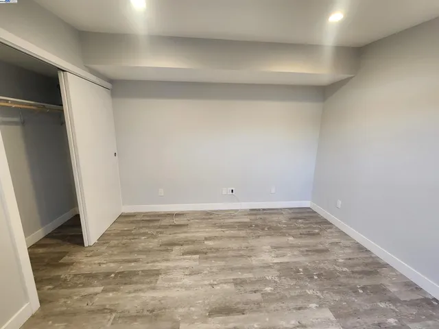 a view of a room with an empty space