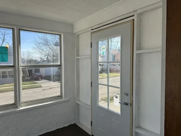a view of an front door