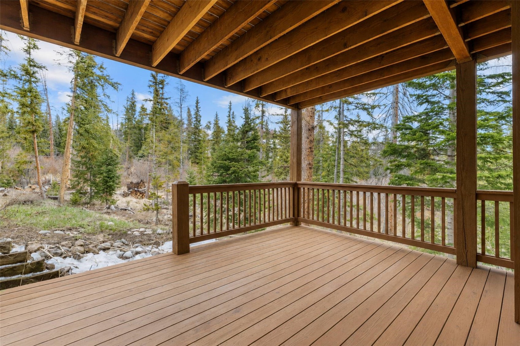 91795 Ryan Gulch Road Silverthorne, CO 80498 - Photo 40 of 50 a view of a wooden deck