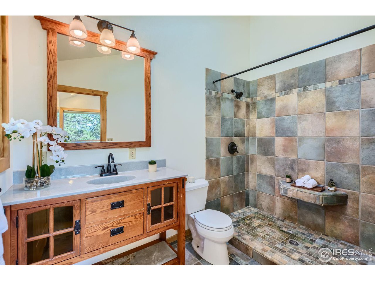 113 Bramer Road Ward, CO 80481 - Photo 11 of 32 primary bathroom (upstairs)