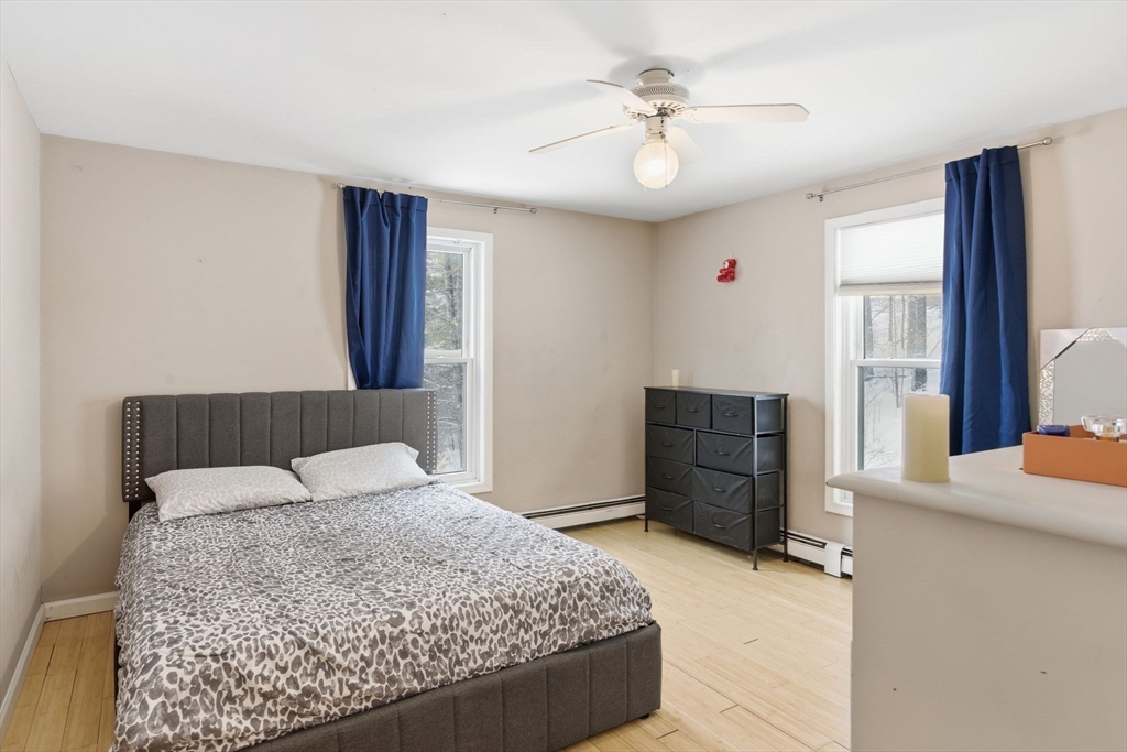 66 Buttonwood Avenue Sutton, MA 01590 - Photo 23 of 42 a bedroom with a large bed and a flat tv screen on dresser