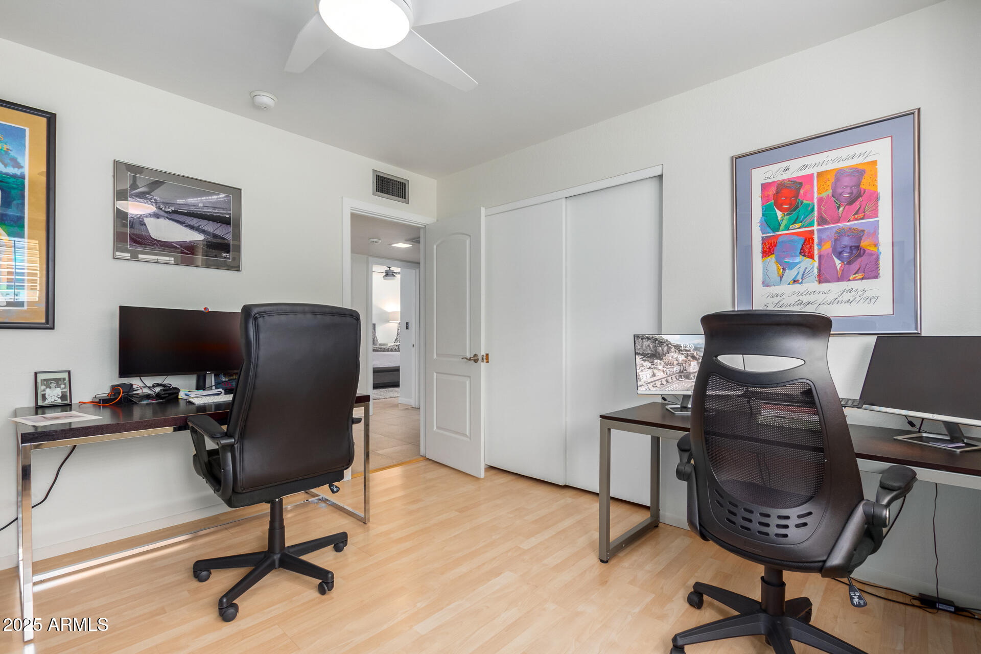2909 East Las Rocas Drive Phoenix, AZ 85028 - Photo 28 of 48 a view of a workspace with furniture and a window