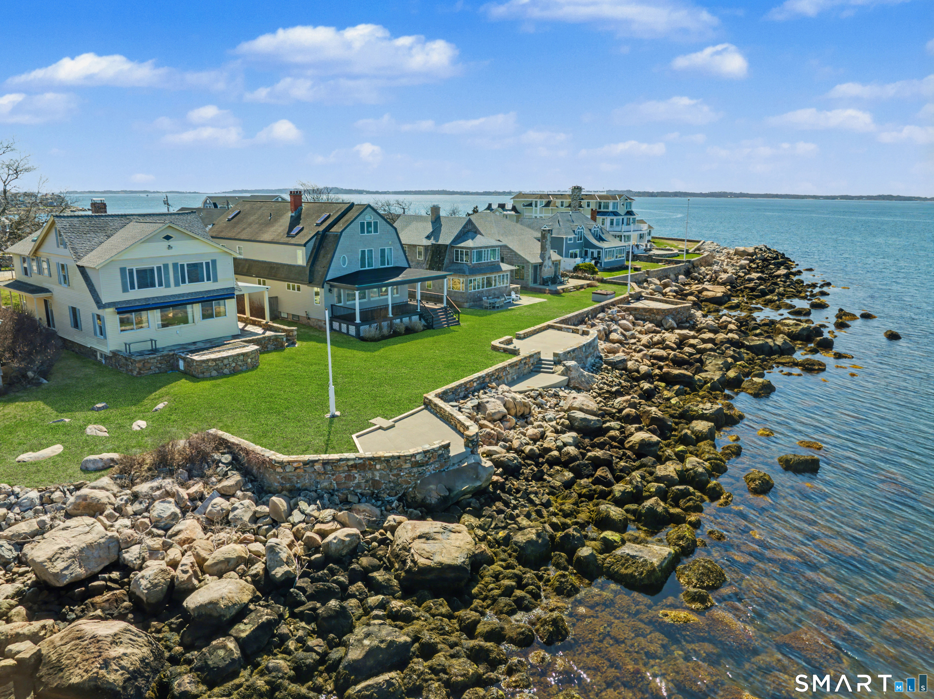 217 West Shore Avenue Groton, CT 06340 - Photo 32 of 34 an aerial view of a house with a garden