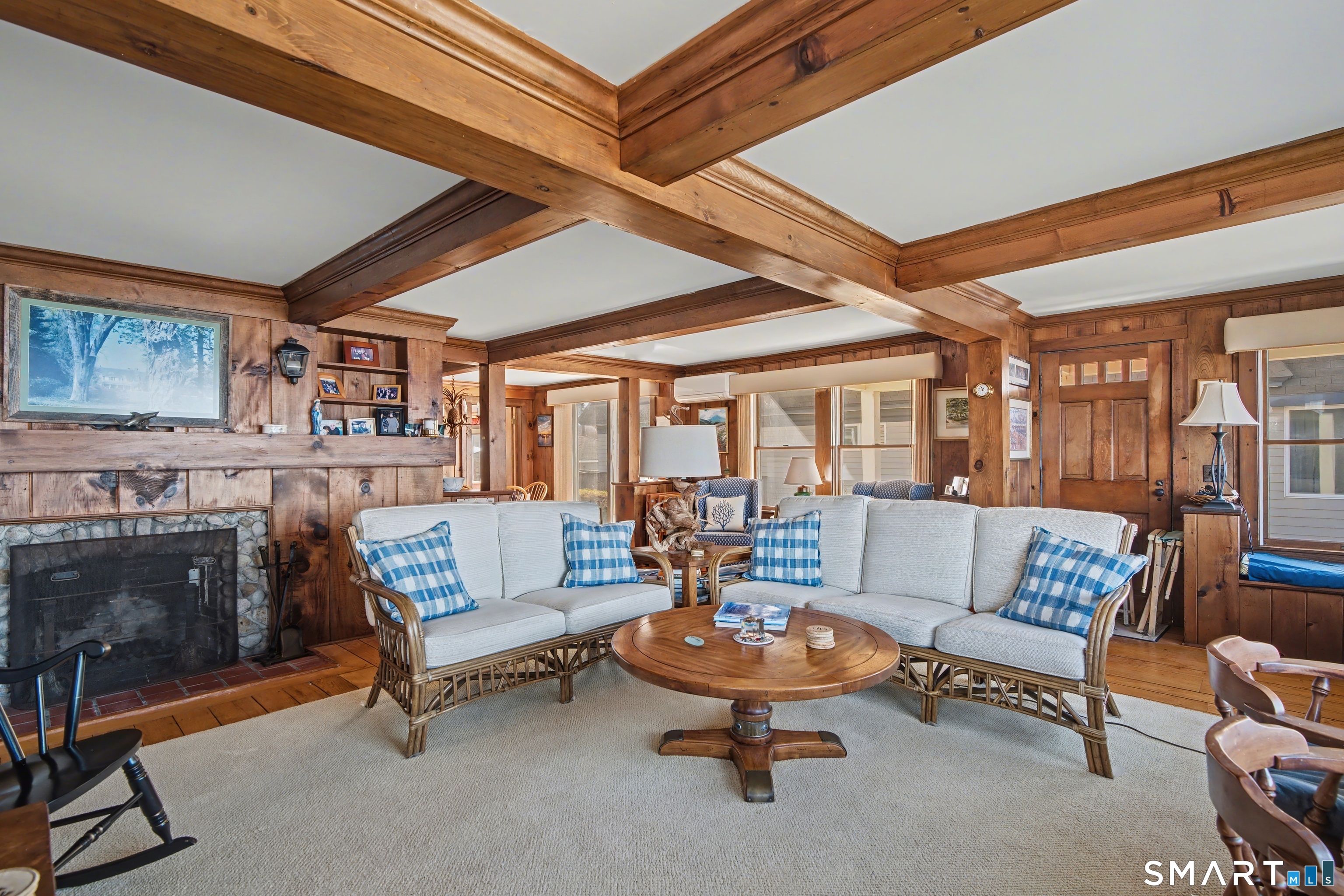 217 West Shore Avenue Groton, CT 06340 - Photo 6 of 34 a living room with furniture and a fireplace