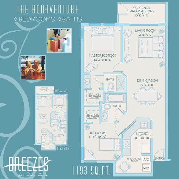 2823 North Course Drive, Unit 201 Pompano Beach, FL 33069 - Photo 38 of 38 Floor Plan