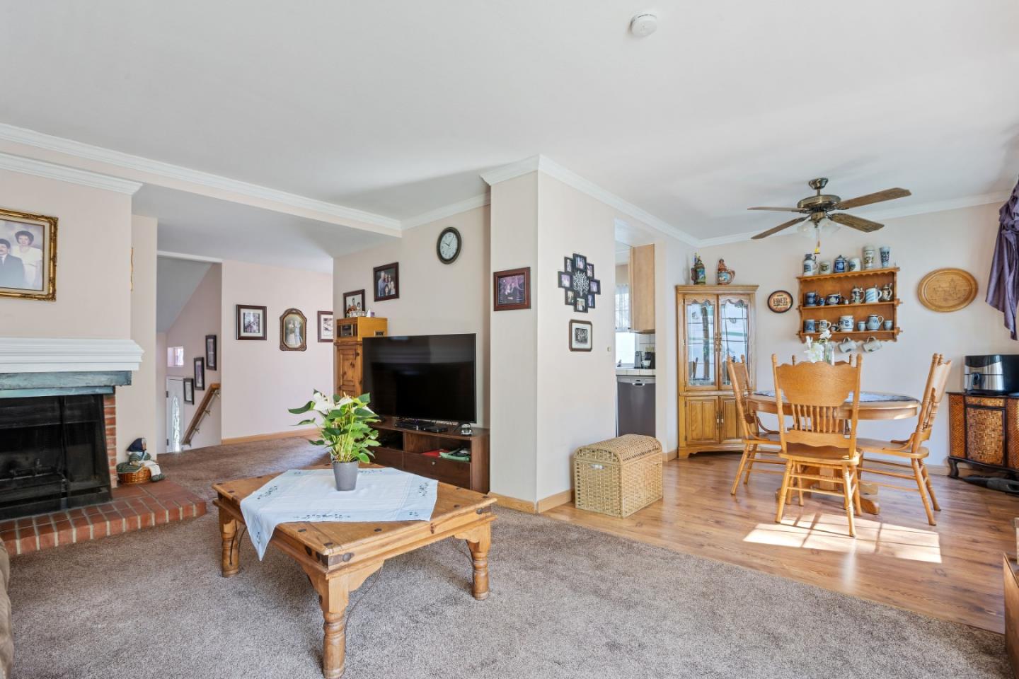 1128 Oddstad Boulevard Pacifica, CA 94044 - Photo 4 of 35 a living room with furniture and a fireplace