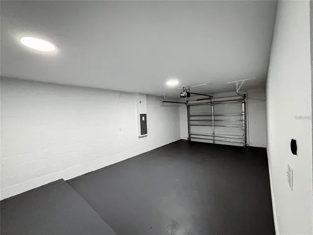 a view of a room with an empty space