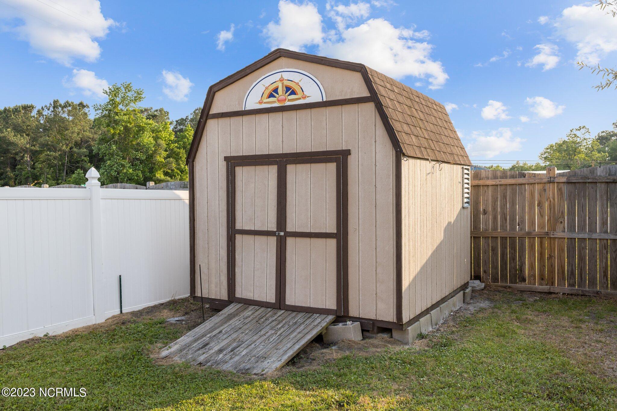 301 Echo Ridge Road Swansboro, NC 28584 - Photo 32 of 48 Shed in back yard