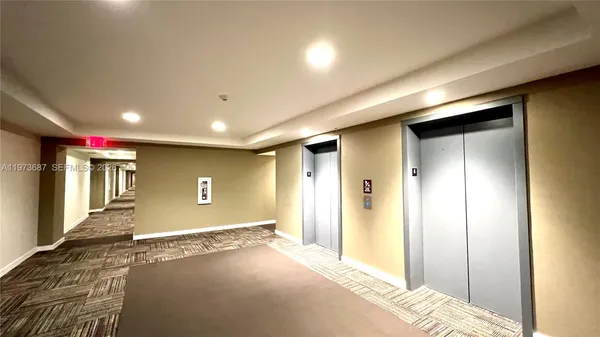 a view of a building from a balcony