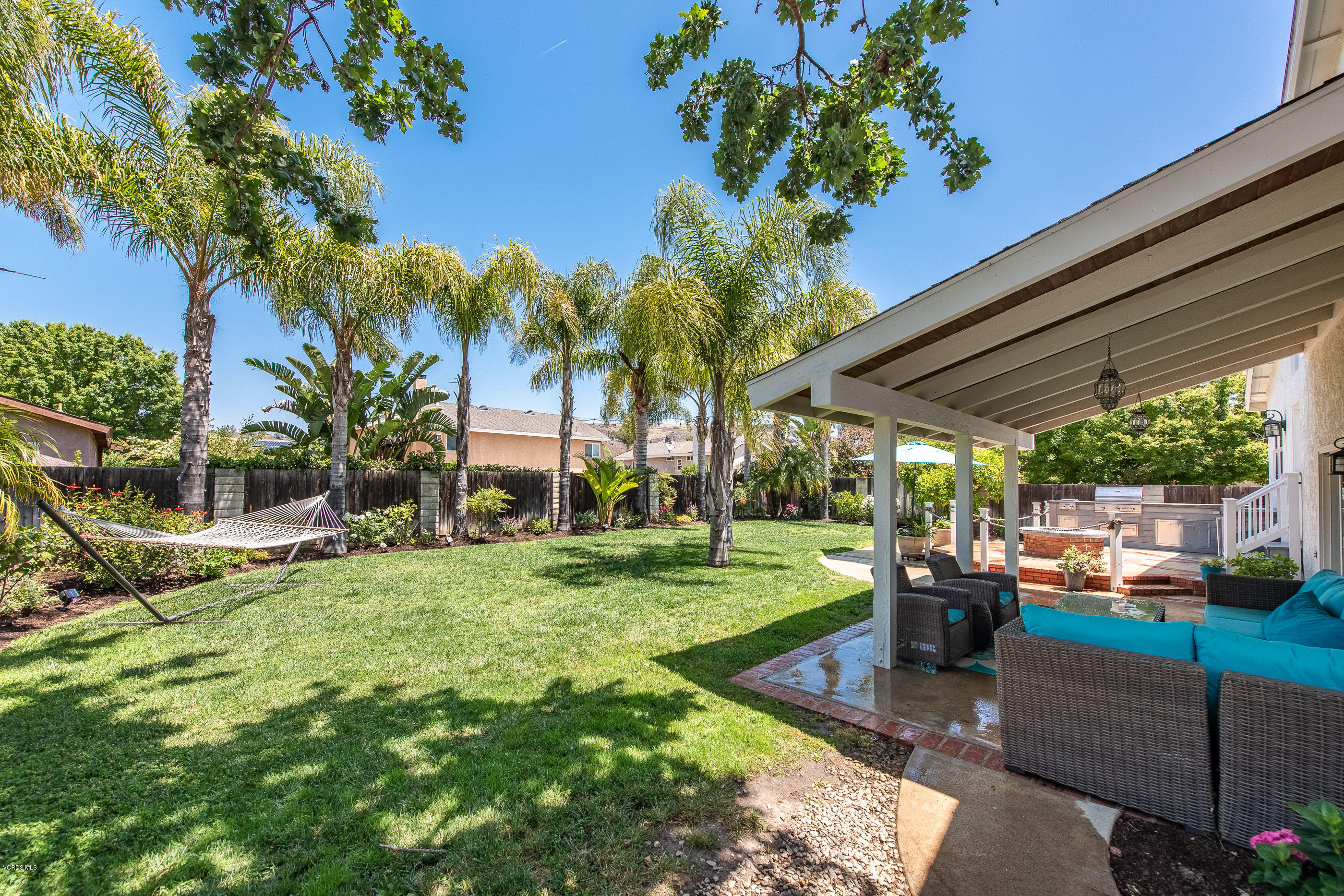 665 Azalea Street Thousand Oaks, CA 91360 - Photo 32 of 52 a view of a backyard with sitting area