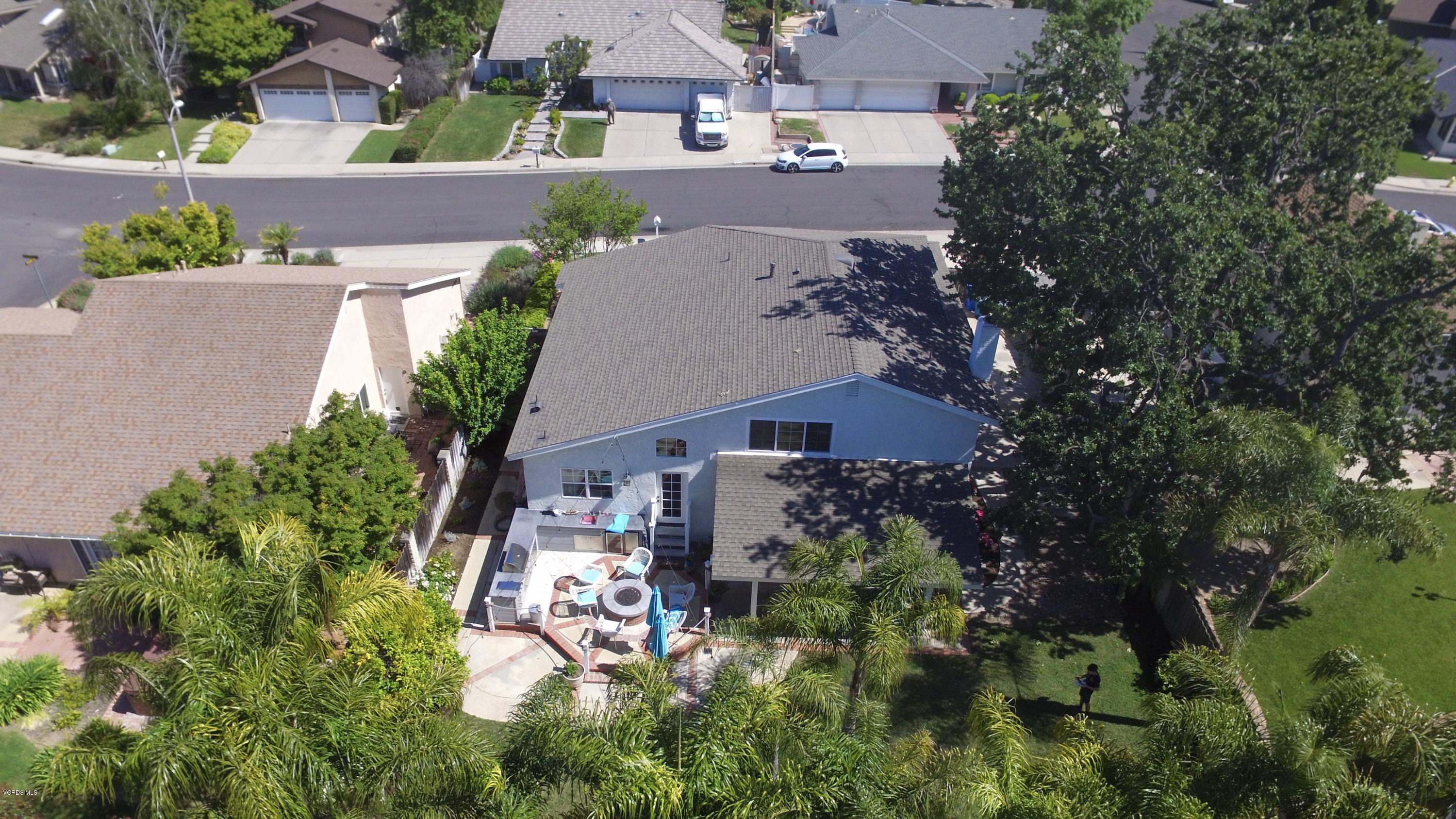665 Azalea Street Thousand Oaks, CA 91360 - Photo 38 of 52 an aerial view of multiple houses with a yard