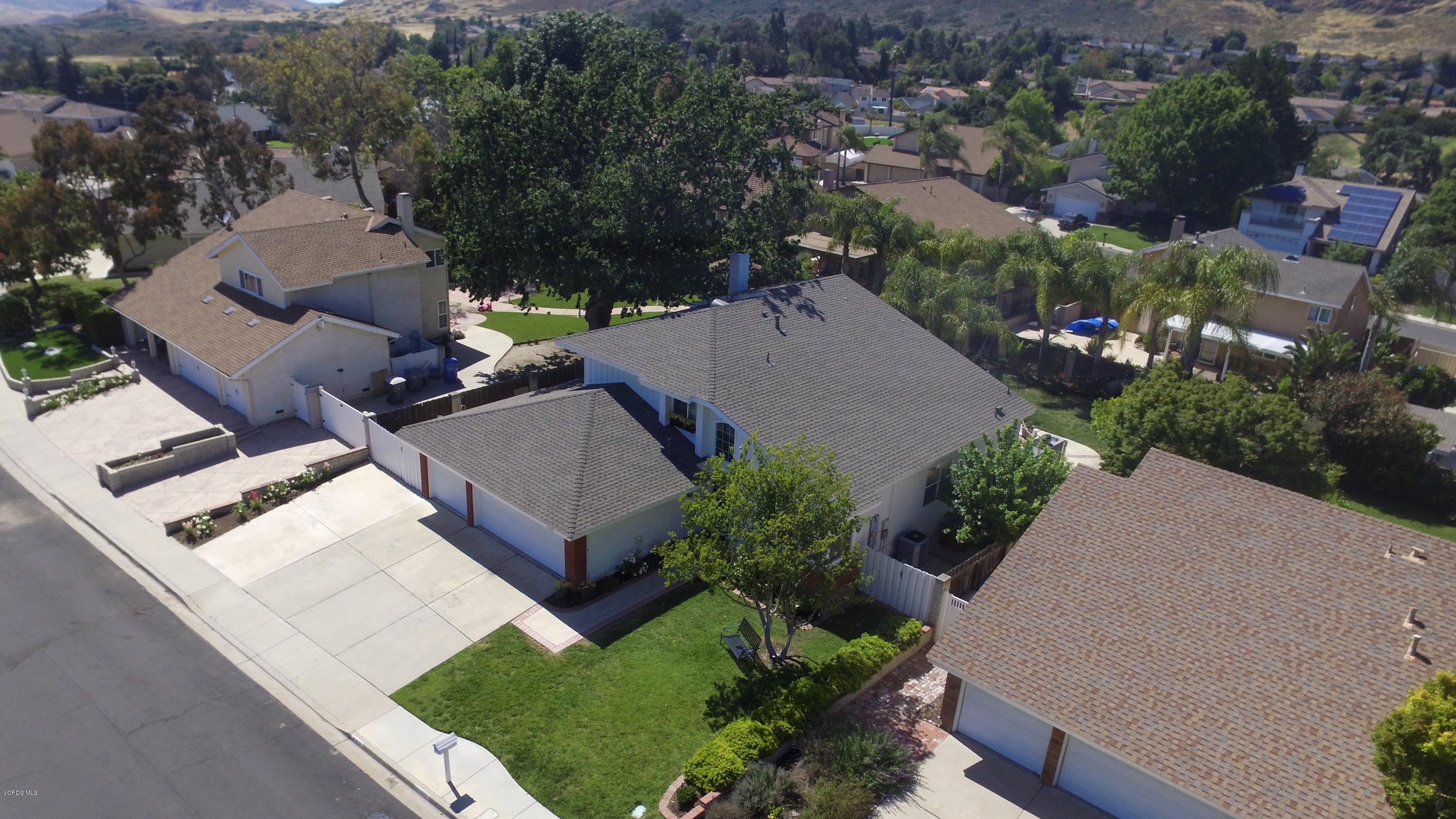 665 Azalea Street Thousand Oaks, CA 91360 - Photo 39 of 52 an aerial view of a house with a garden