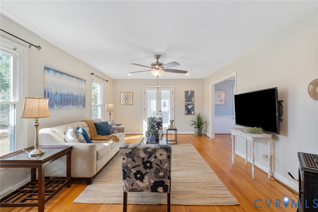 12216 Mt Hermon Road Ashland, VA 23005 - Photo 8 of 49 Living area featuring light wood-style floors and