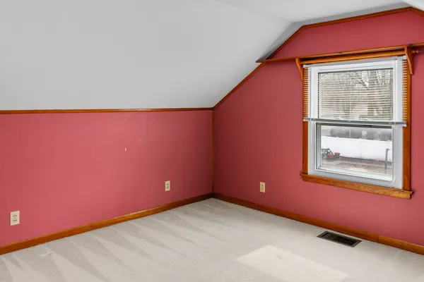 a view of hallway with stairs