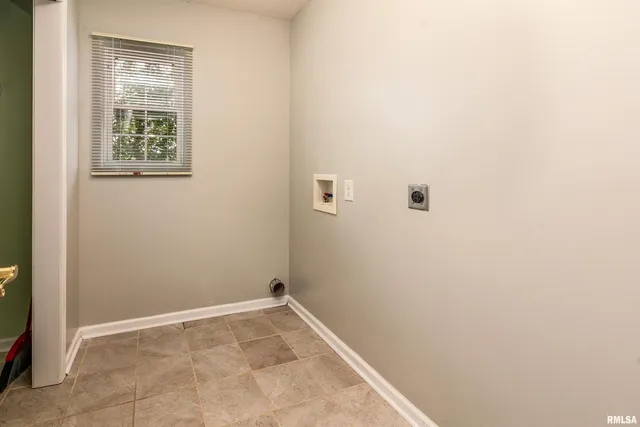 a view of a small space with window