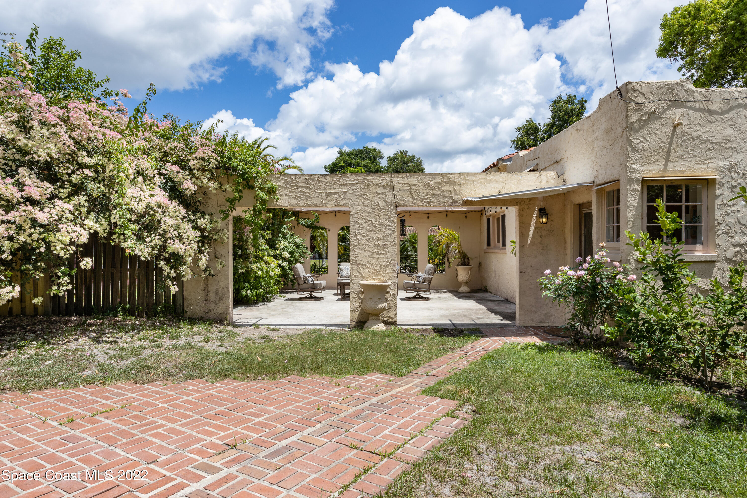 115 Valencia Road Rockledge, FL 32955 - Photo 30 of 36 Courtyard-Style Outdoor Living Area