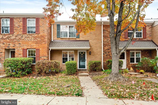 front view of a brick house