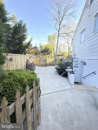 a garden view with seating space