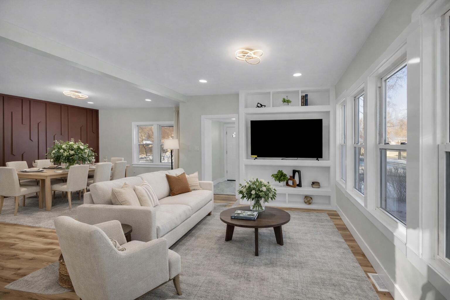 4200 Monroe Street Gary, IN 46408 - Photo 2 of 25 a living room with furniture and a flat screen tv