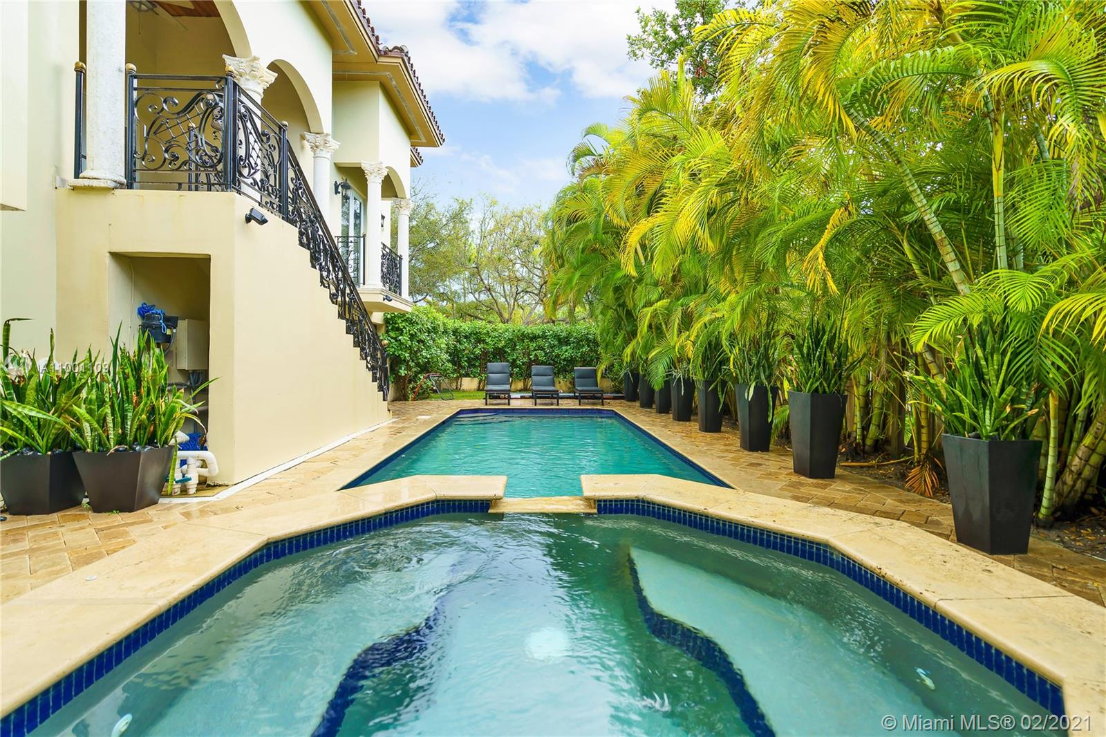 570 Hampton Lane Key Biscayne, FL 33149 - Photo 51 of 60 a view of swimming pool with a yard
