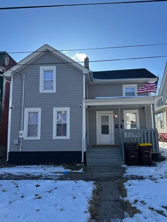 a front view of a house