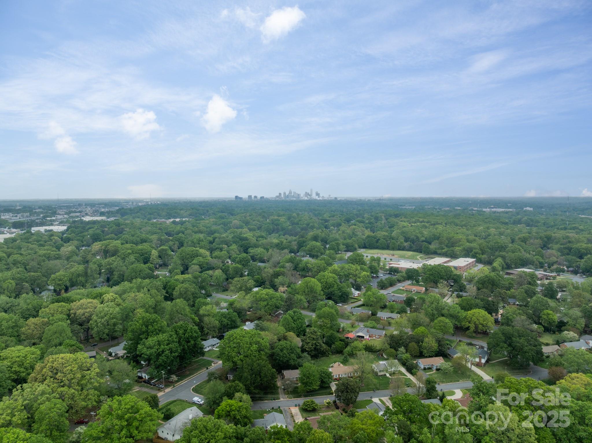 6339 Montpelier Road Charlotte, NC 28210 - Photo 35 of 35 an aerial view of houses covered in trees