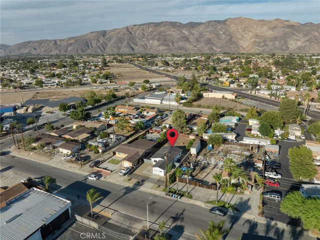 a view of city and mountain