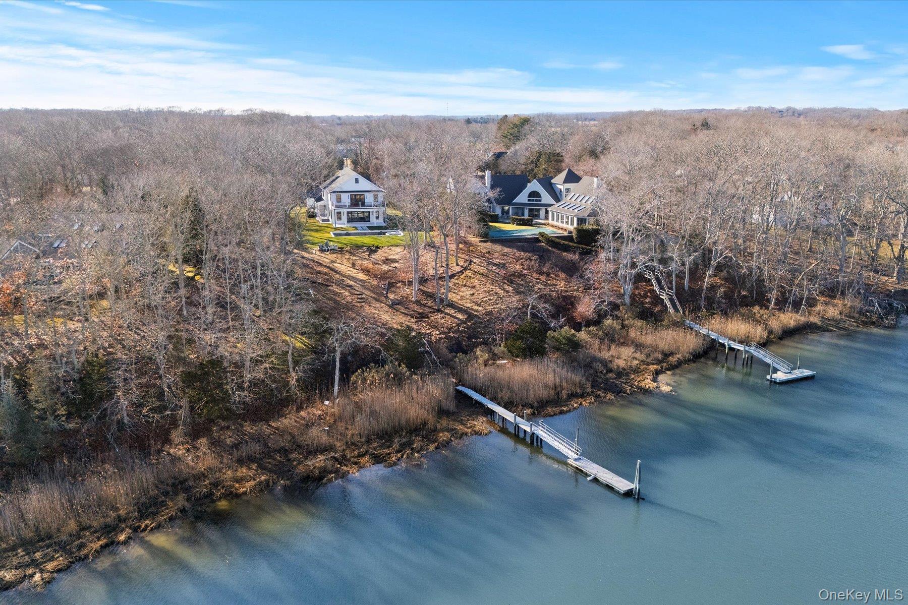 2590 Cox Neck Road Mattituck, NY 11952 - Photo 38 of 50 Sweeping aerial view capturing the private dock