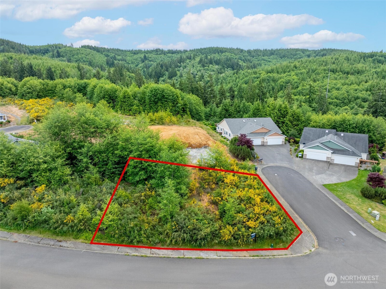 0 Sanderling Drive, Unit 1 Hoquiam, WA 98550 - Photo 4 of 15 an aerial view of a house with a yard and lake view