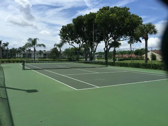 a view of tennis court