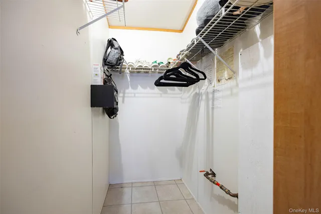 a close view of walk in closet