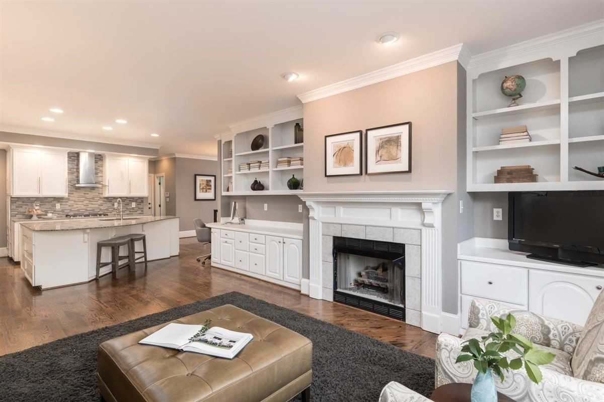 3910 Chippenham Road Durham, NC 27707 - Photo 8 of 30 Enjoy the gas fireplace and view of lush landscape. Keeping Room
