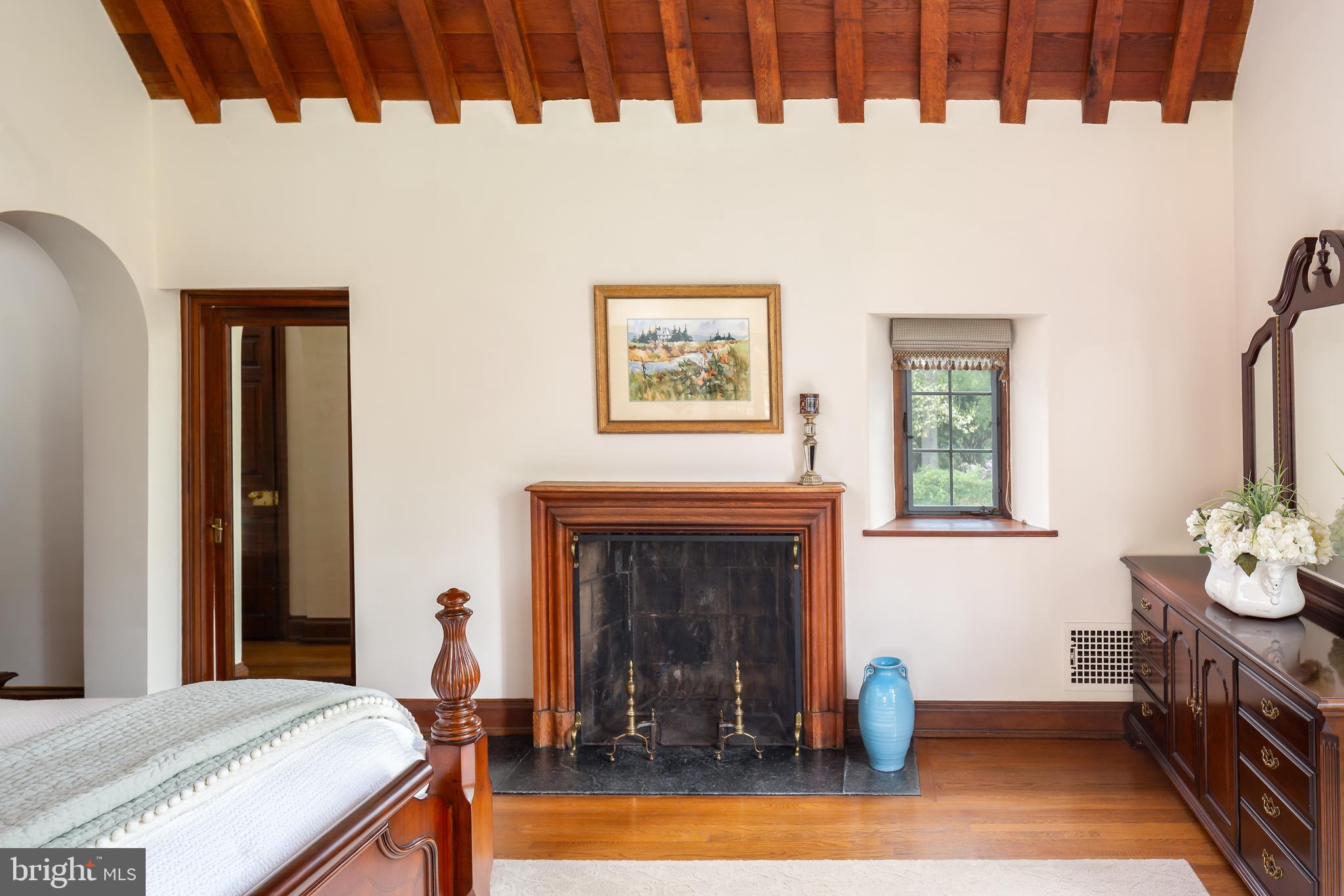 458 Huston Road Wayne, PA 19087 - Photo 27 of 47 Primary Suite w/ Cathedral Ceilings and Fireplace