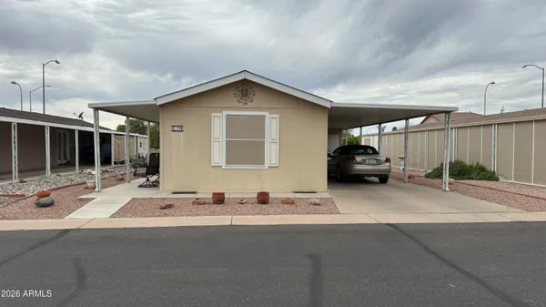 a view of a car parked in garage