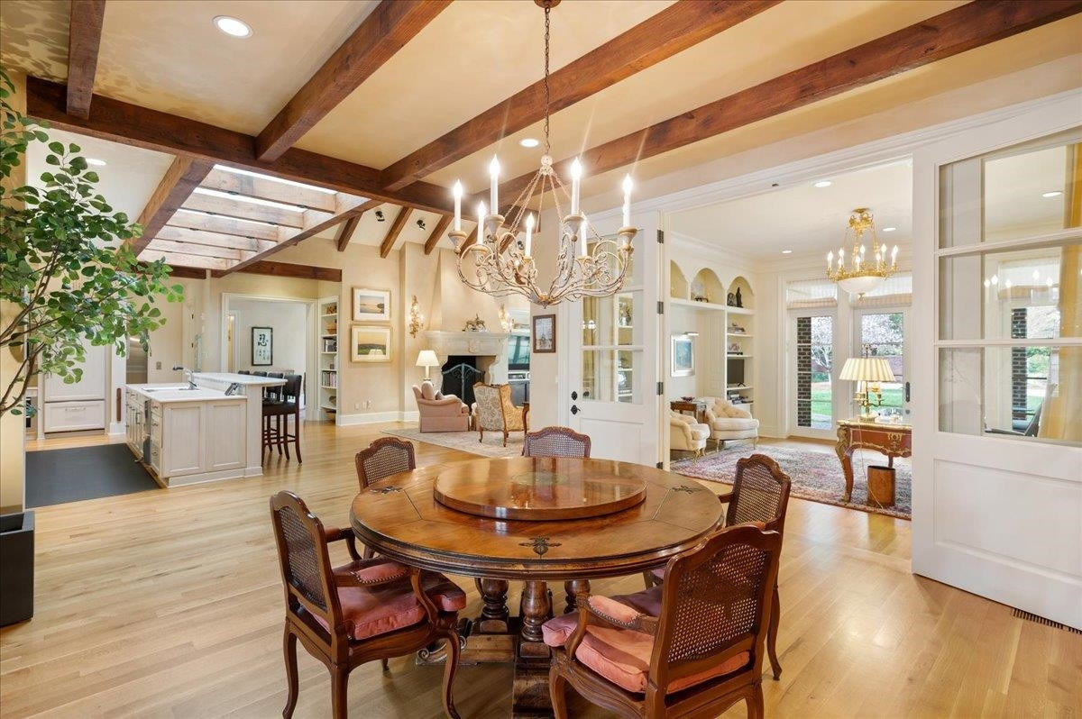 3300 Avon Road Durham, NC 27707 - Photo 22 of 67 a dining room with furniture and wooden floor